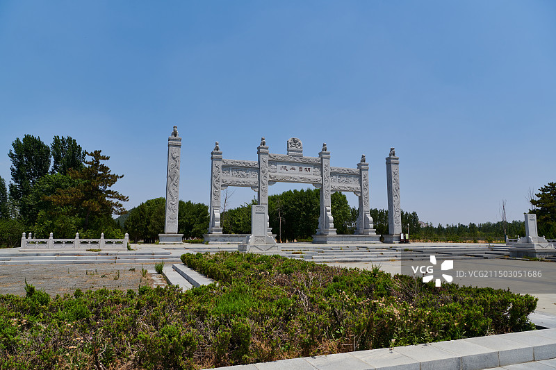 邹城明鲁王墓 鲁荒王陵图片素材