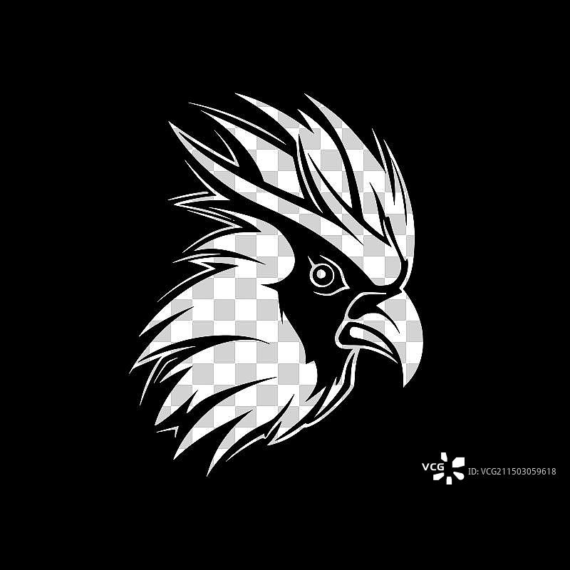 扁平风鹦鹉Logo图片素材