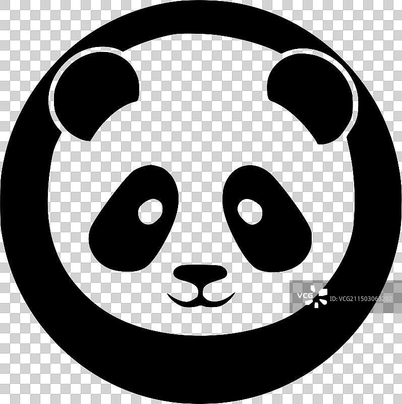 高品质熊猫Logo，T恤理想选择图片素材