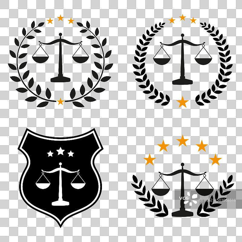 一套正义标志图片素材