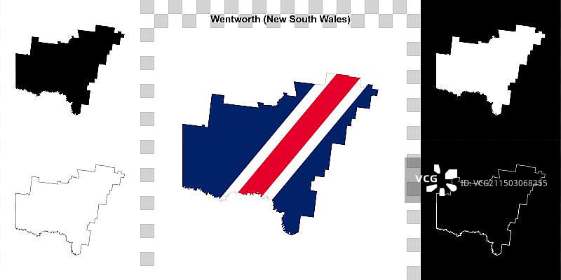 温特沃斯轮廓地图图片素材