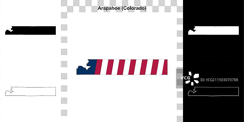 阿拉帕霍县轮廓地图图片素材