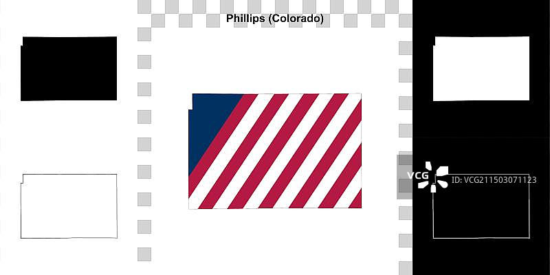 菲利普斯轮廓地图图片素材