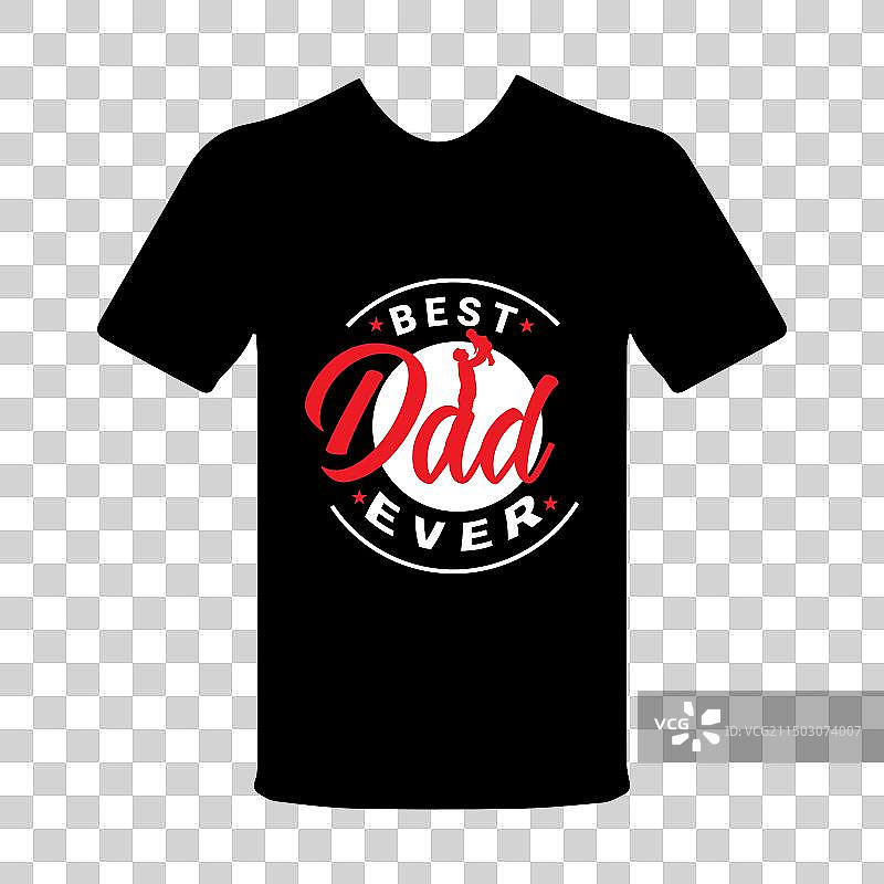 最佳父亲T恤设计图片素材