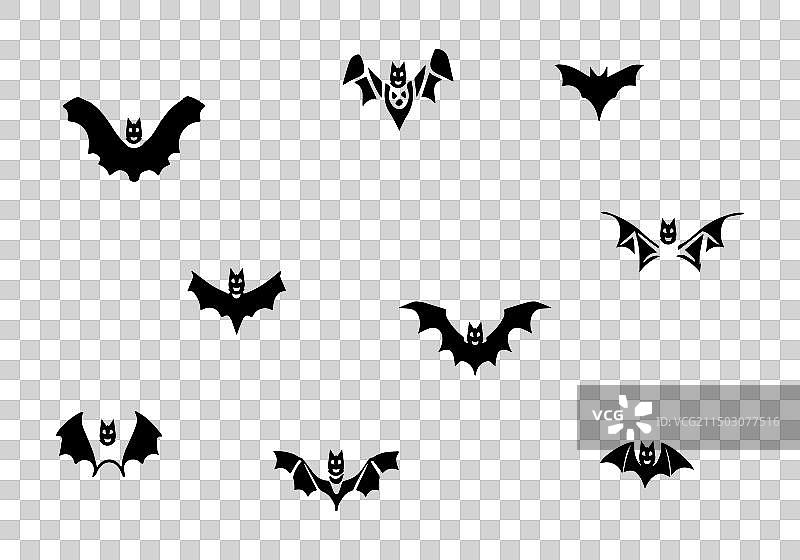 极简风格蝙蝠图标设计图片素材