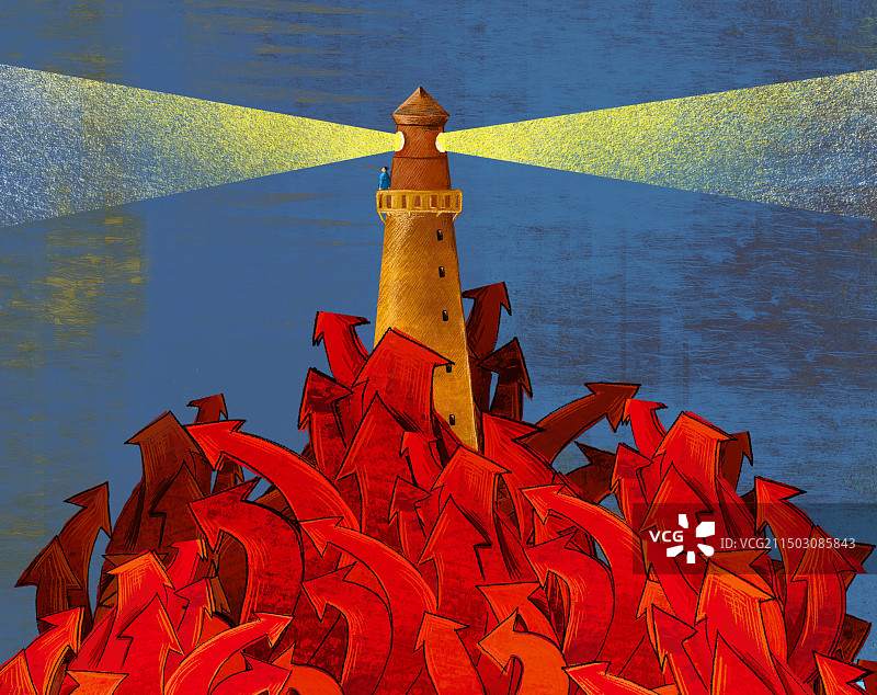 灯塔，未来，经济，商业，方向图片素材