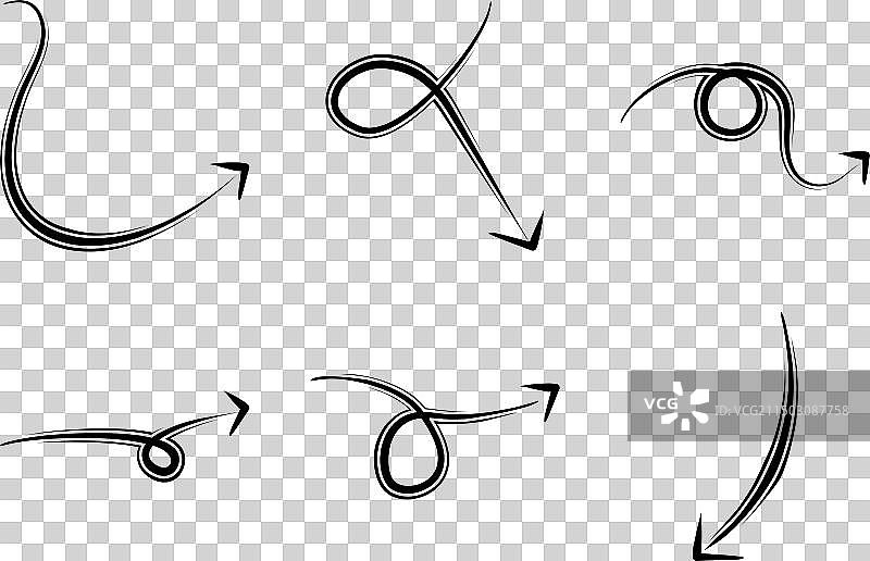 双箭头方向曲线图片素材