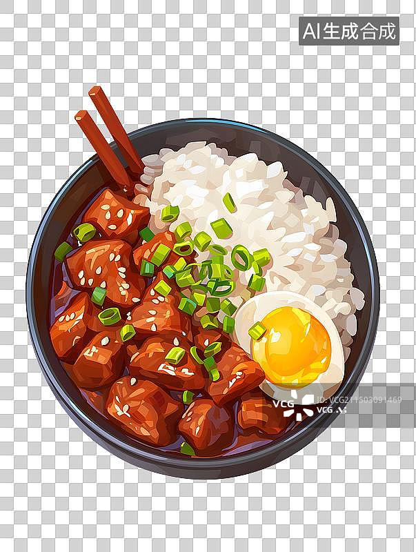 【AI数字艺术】糖醋里脊插画图片素材