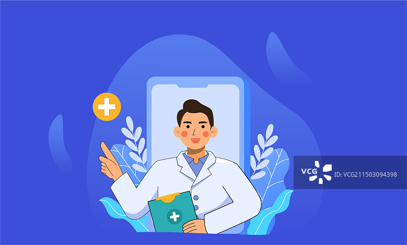 医生在科普医学知识图片素材
