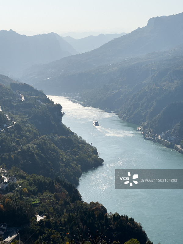 湖北宜昌三峡人家景区-清江画廊三峡水坝邮轮图片素材
