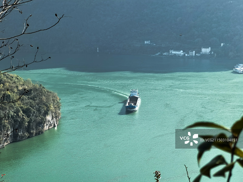 湖北宜昌三峡人家景区-清江画廊三峡水坝邮轮图片素材