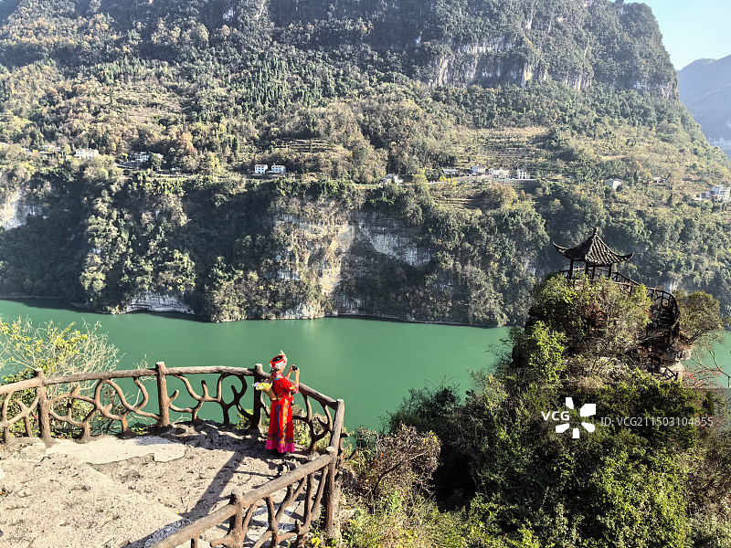 湖北宜昌三峡人家景区-清江画廊三峡水坝邮轮图片素材