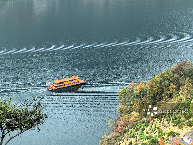 湖北宜昌三峡人家景区-清江画廊三峡水坝邮轮图片素材