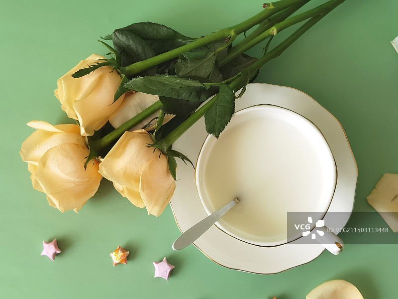 静物：玫瑰之约（休闲时光·小清新）图片素材