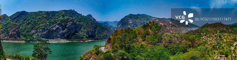 鹿皮关长城 密云 石城镇 龙云山 黑龙潭 航拍图片素材