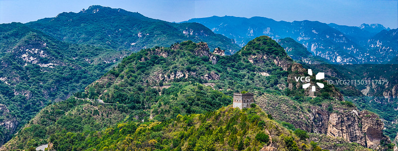 鹿皮关长城 密云 石城镇 龙云山 黑龙潭 航拍图片素材