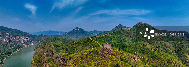 鹿皮关长城 密云 石城镇 龙云山 黑龙潭 航拍图片素材