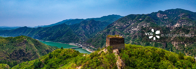 鹿皮关长城 密云 石城镇 龙云山 黑龙潭 航拍图片素材