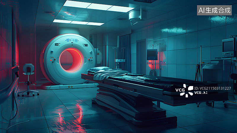 【AI数字艺术】医学医疗医院核磁共振图片素材