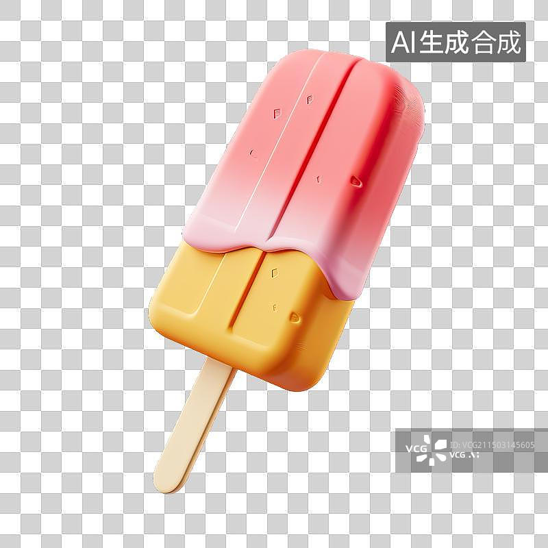 【AI数字艺术】可爱的夏天的冰棍冷饮零食图片素材
