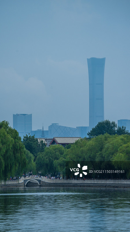 古今同框之北京中信大厦图片素材