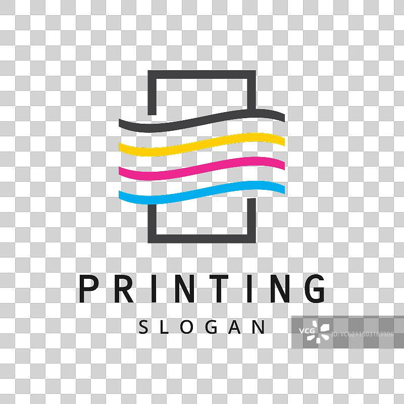 数字打印Logo设计模板图片素材