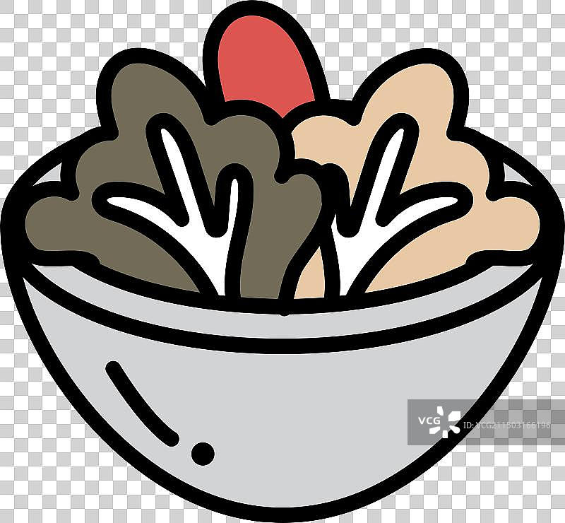 一碗西兰花沙拉图片素材