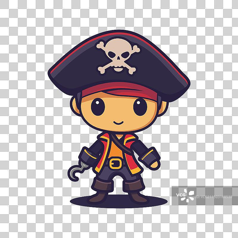 Q版海盗吉祥物图片素材