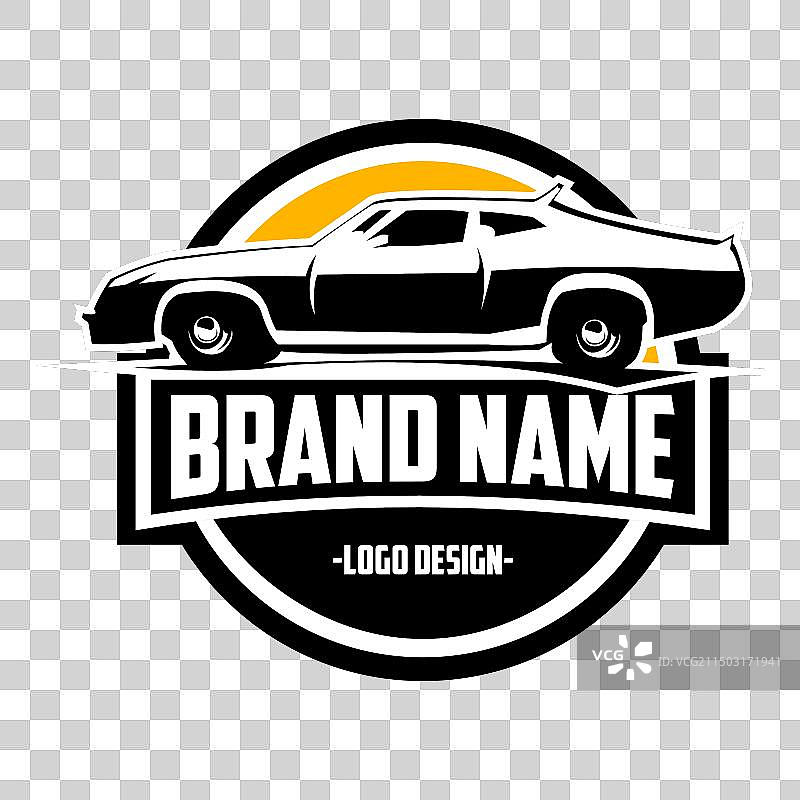 1973年福特雄鹰GT经典老爷车标志图片素材