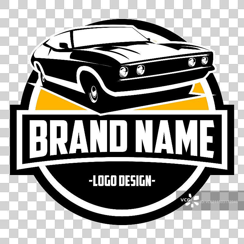 1973年福特雄鹰GT汽车标志轮廓图片素材