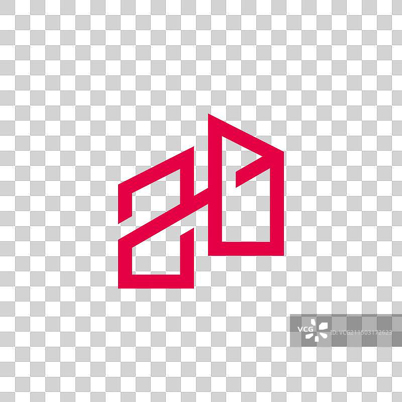 字母ZO简约链接线条几何logo图片素材