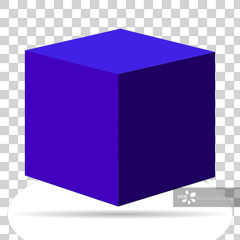 2.5D立方体设计现代网页概念阴影图片素材