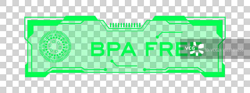 绿色的未来主义hud横幅图片素材