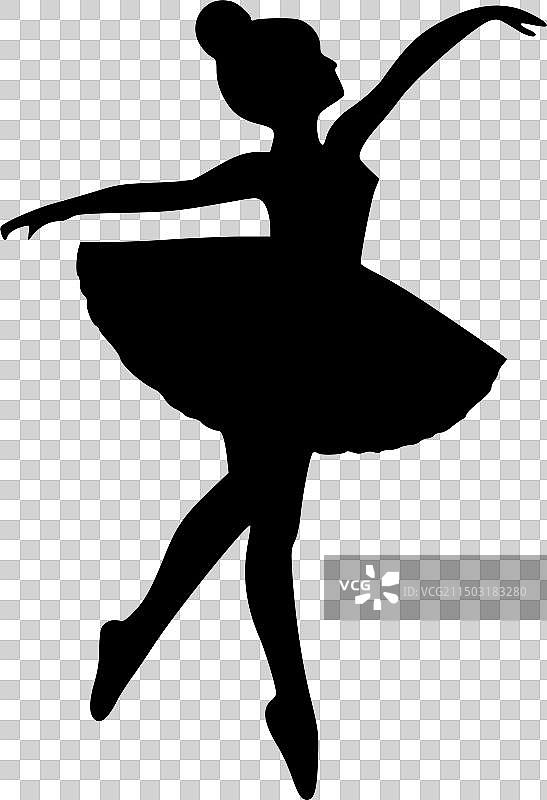 黑白芭蕾图片素材