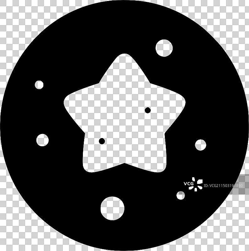 高品质星星标志T恤设计图片素材