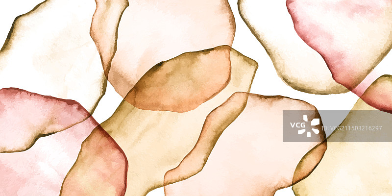 彩色水彩山脉背景图片素材