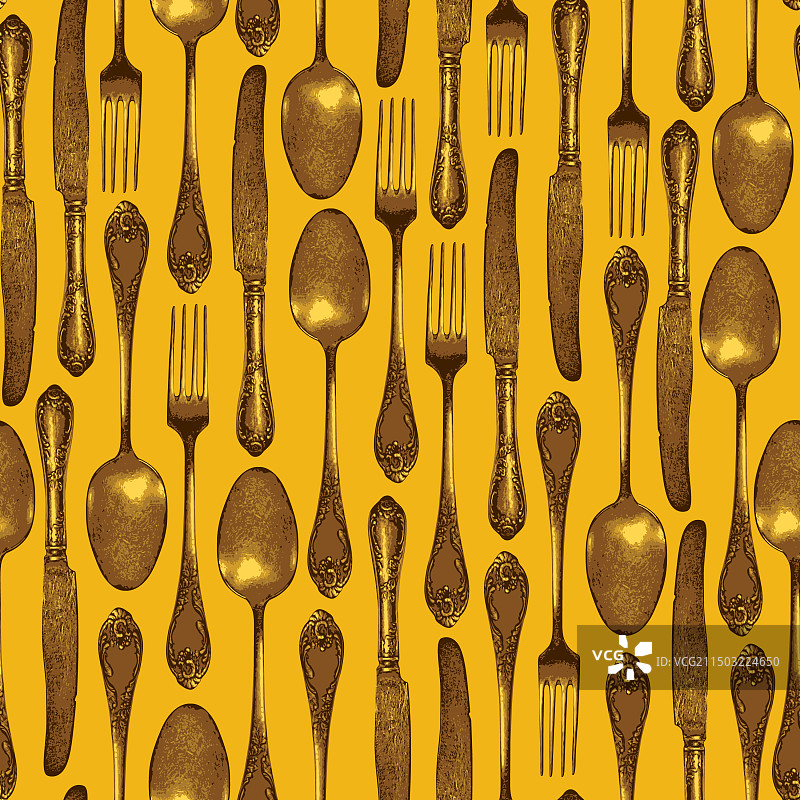 餐具无缝图案图片素材