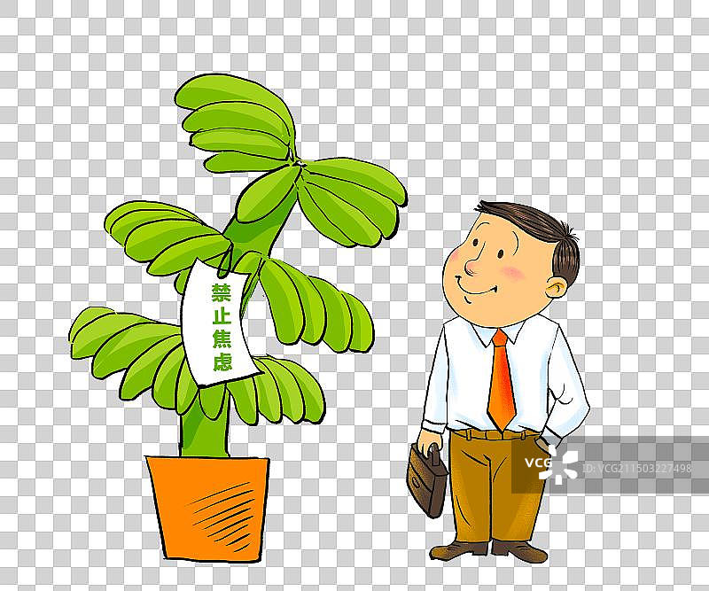 禁止蕉绿，水果，香蕉，治愈，上班族图片素材