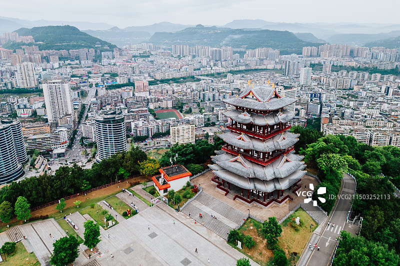 巴中南龛飞霞阁图片素材