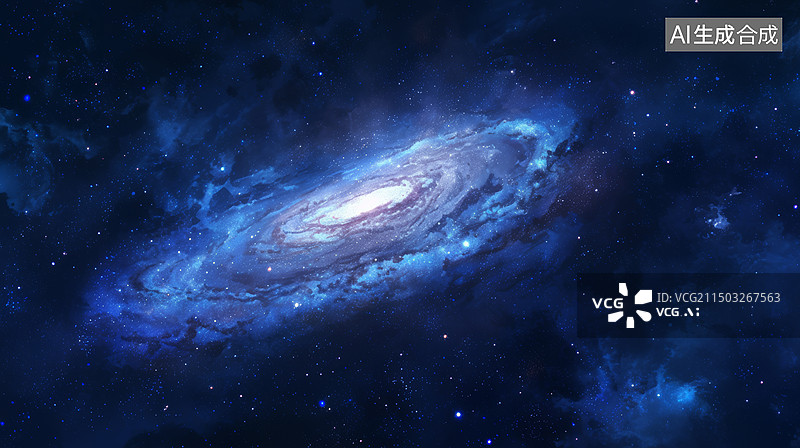 【AI数字艺术】太空银河系美丽的星云图片素材