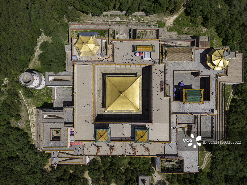 承德 普陀宗乘之庙航拍 小布达拉宫航拍图片素材