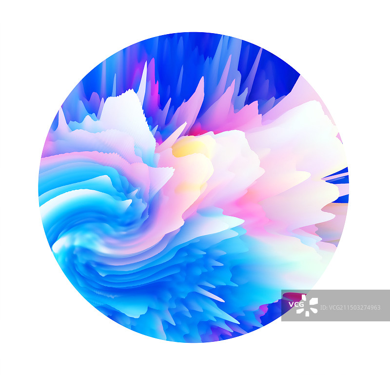 创意抽象炫酷宇宙爆炸色彩背景图片素材