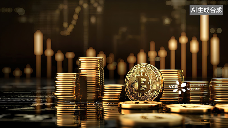 【AI数字艺术】金融投资财富货币图片素材