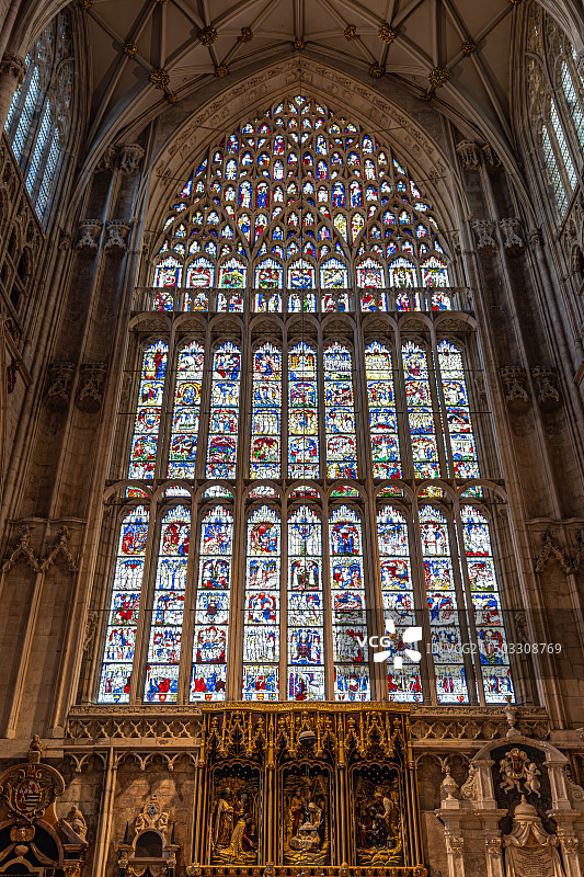 约克大教堂花窗图片素材
