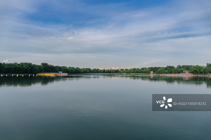 湖面景色图片素材