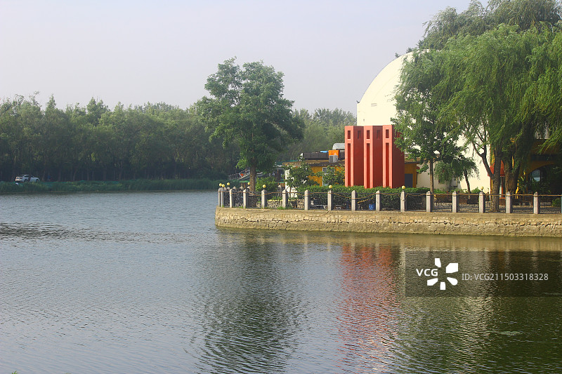 北京市稻香湖公园/稻香湖湿地公园/稻香湖图片素材