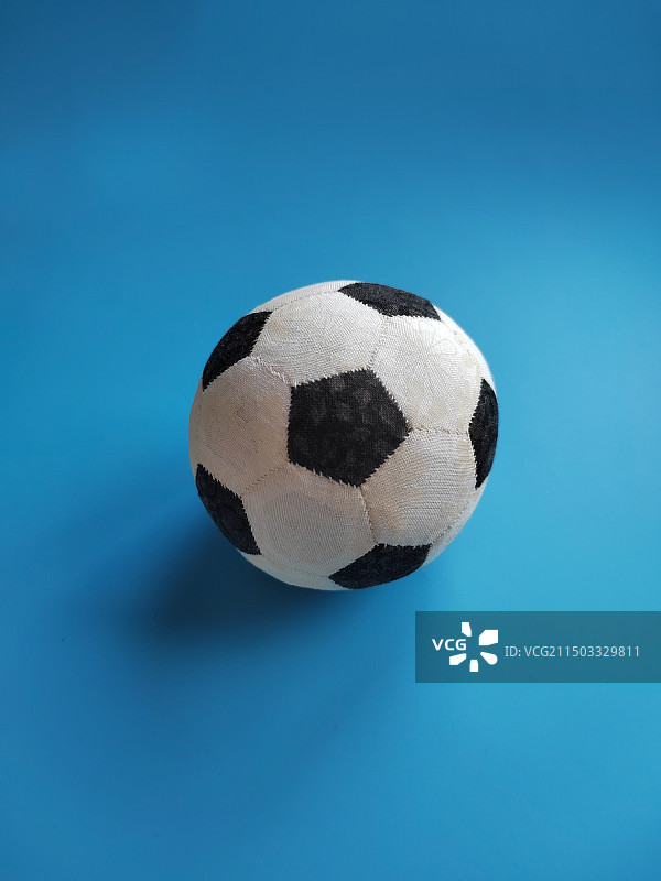 手缝拼布足球图片素材