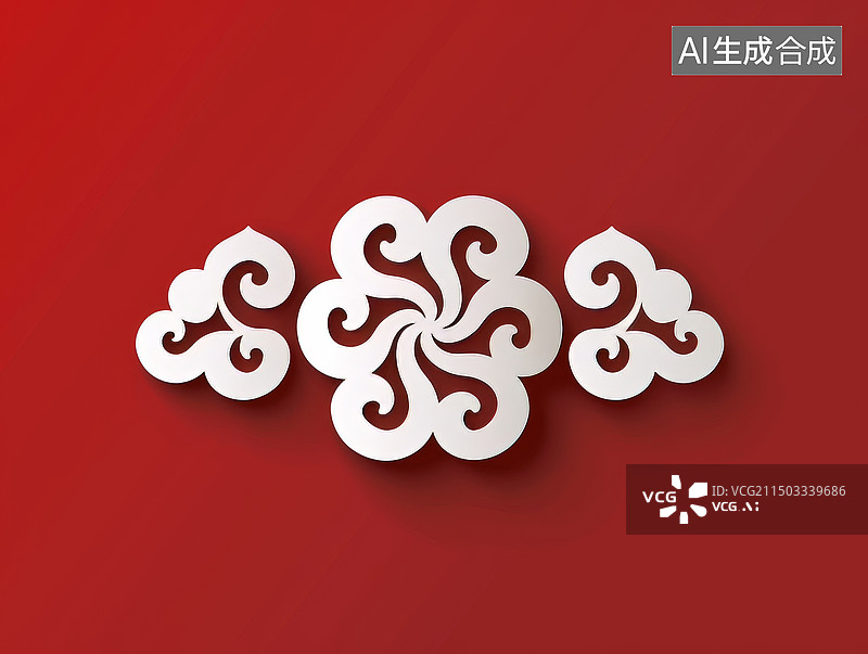 【AI数字艺术】中国传统古典祥云祥云设计图片素材