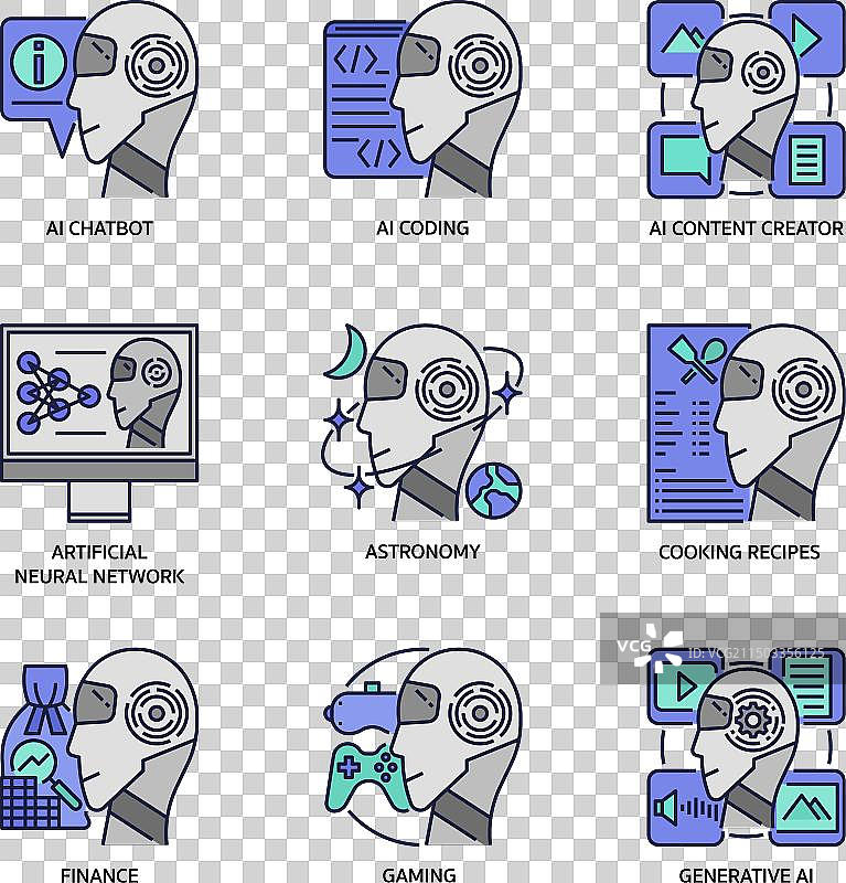 AI生成图标集图片素材