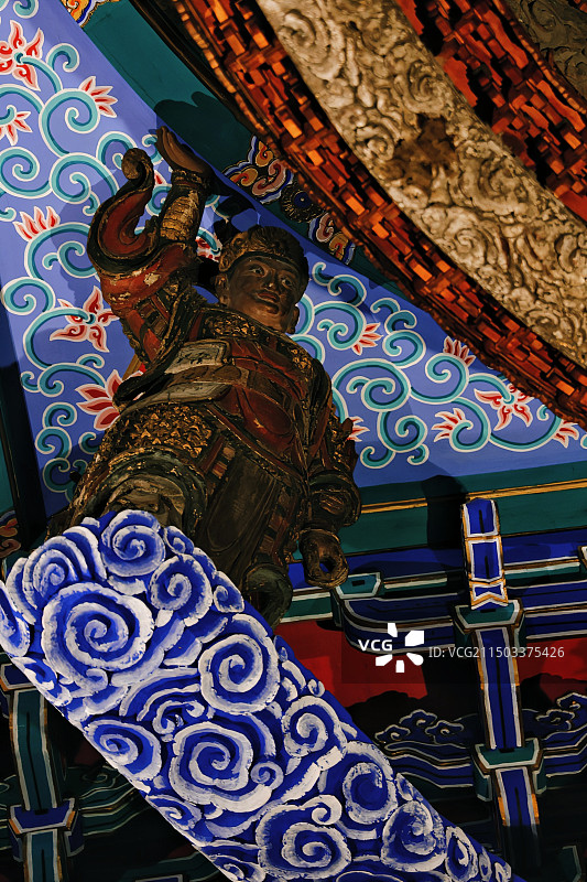 寺庙低角度视图图片素材